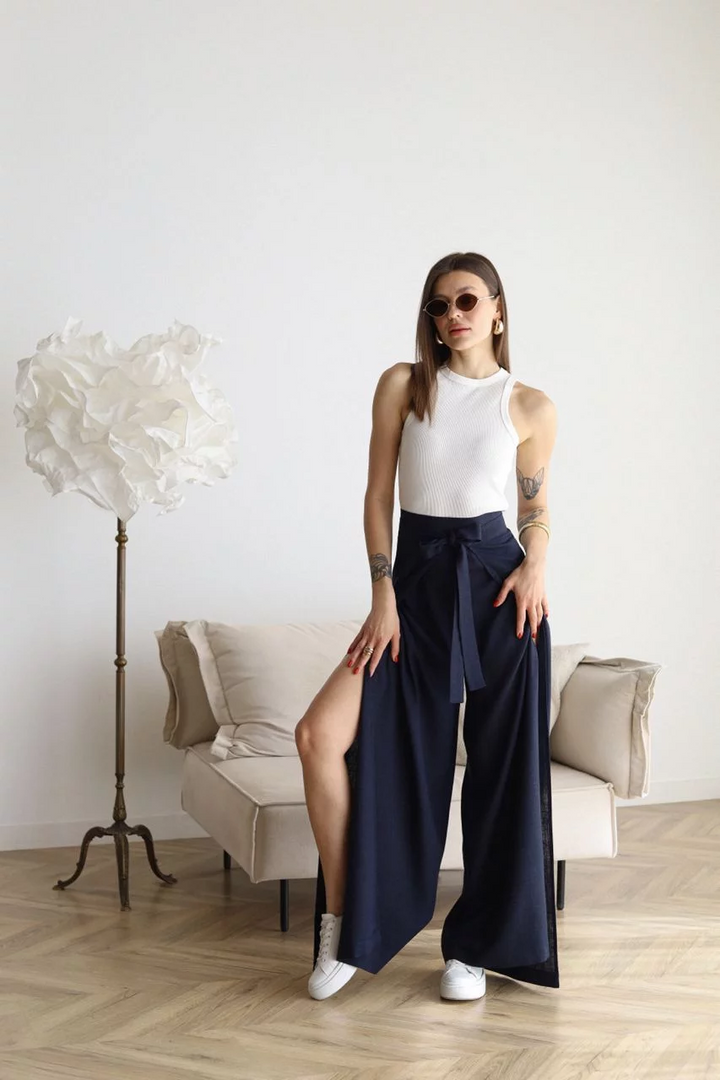 Levoire | Pantalons En Lin Évasés