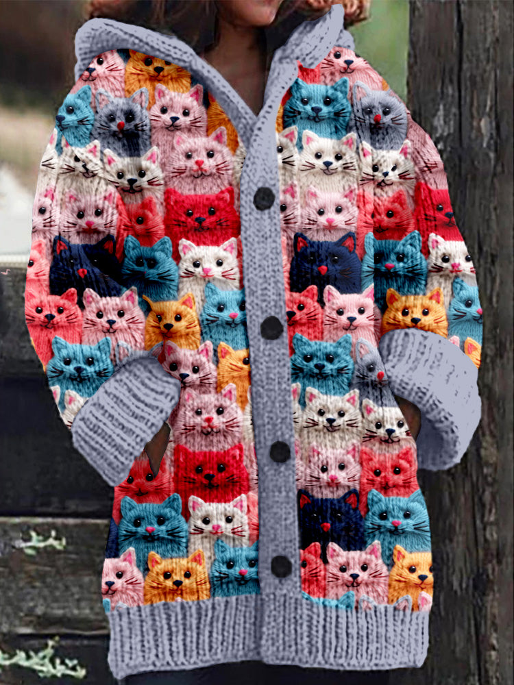 Levoire | Cardigan À Capuche Douillet Gris