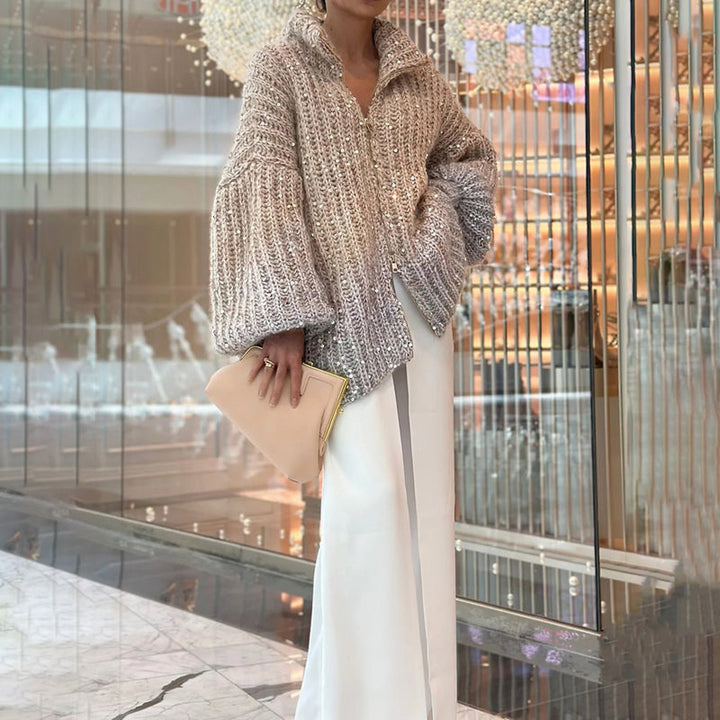 Levoire | Tricoté Décontracté À La Mode Beige Taille Unique