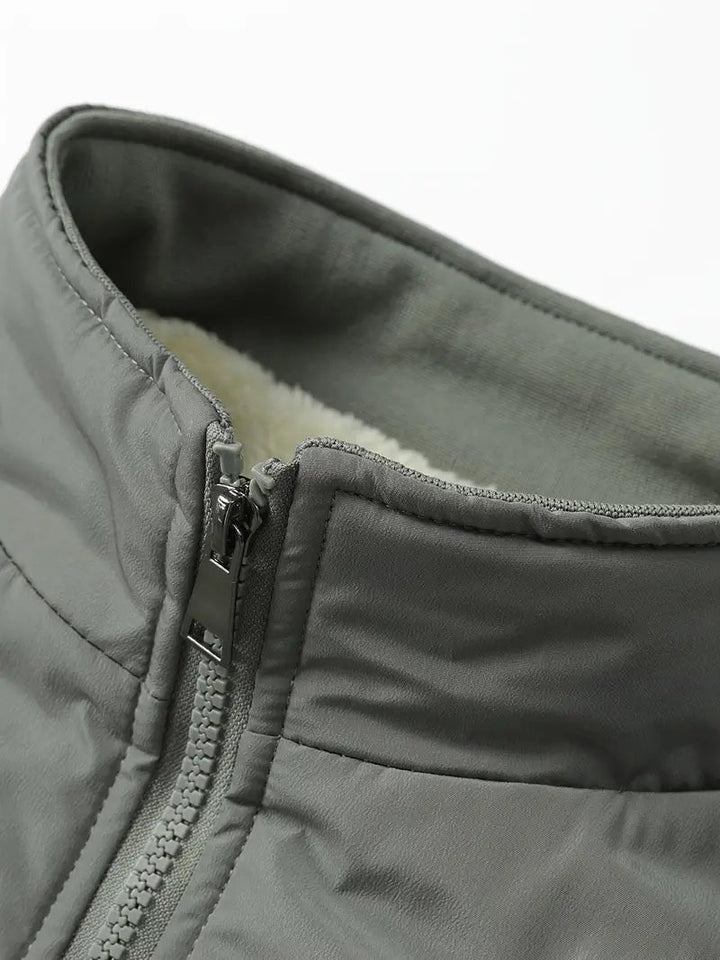 Levoire | Veste Longue Viscose Doublée Chaude À Glissière
