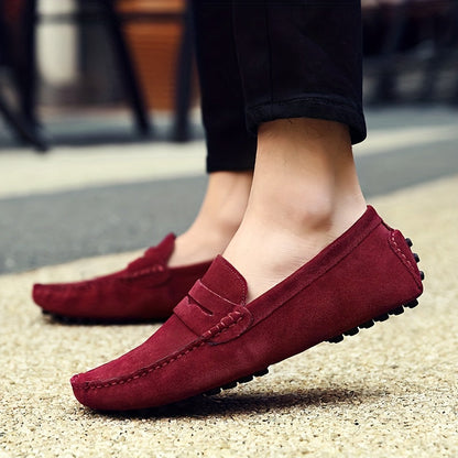 Levoire | Chaussons Confortables Pour Hommes Rouge bordeaux