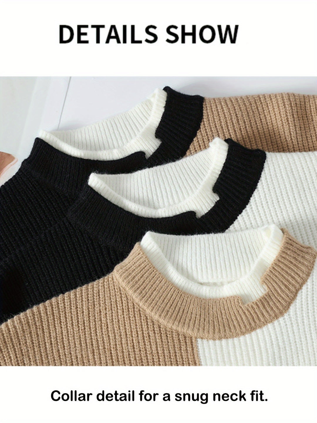 Levoire | Sweats En Laine Tricotés Élégants Avec Des Couleurs Contrastées Et Un Motif Géométrique Chaud
