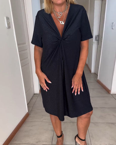Levoire | Pull À Manches Courtes Robe Portefeuille Décolleté En V