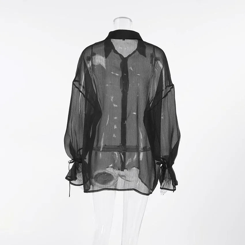 Levoire | T-shirt Garzata noir transparent Noir