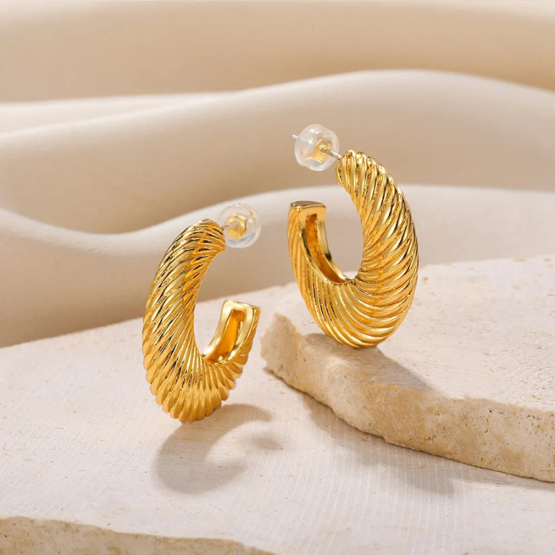Levoire | Grandes Boucles D'Oreilles Torsadées