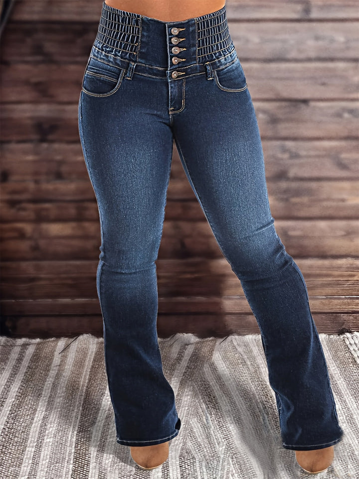 Levoire | Jean Bootcut Taille Haute Avec Ceinture