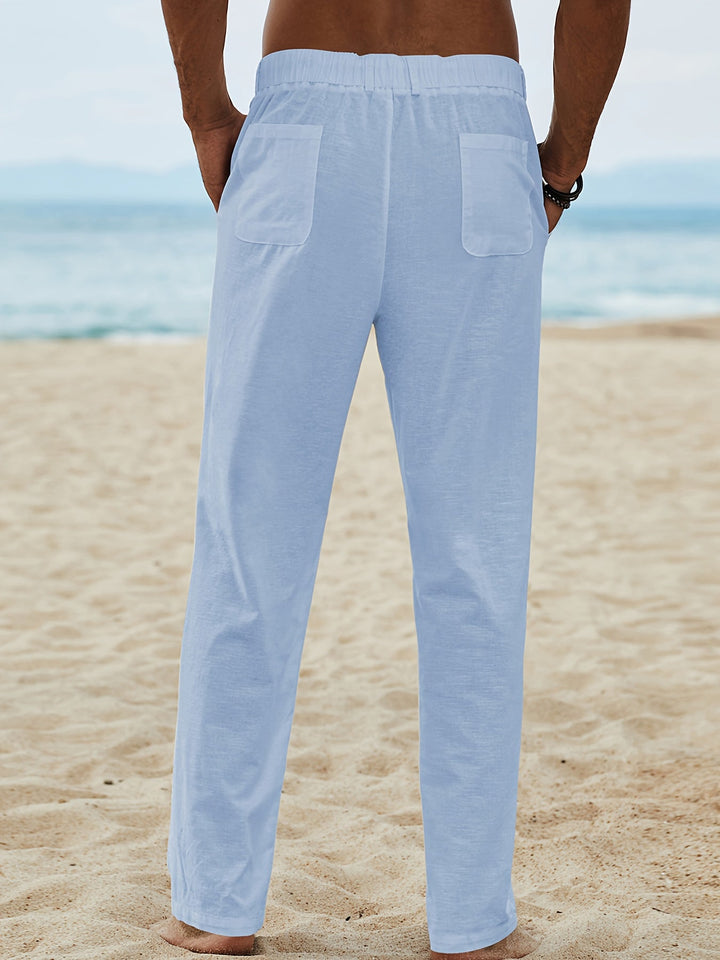Levoire | Pantalons Cargo Doux En Mélange De Coton Et Lin