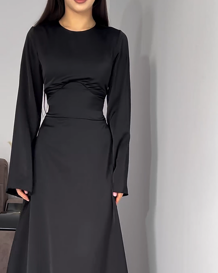 Levoire | Robe de soirée élégante avec corset Noir