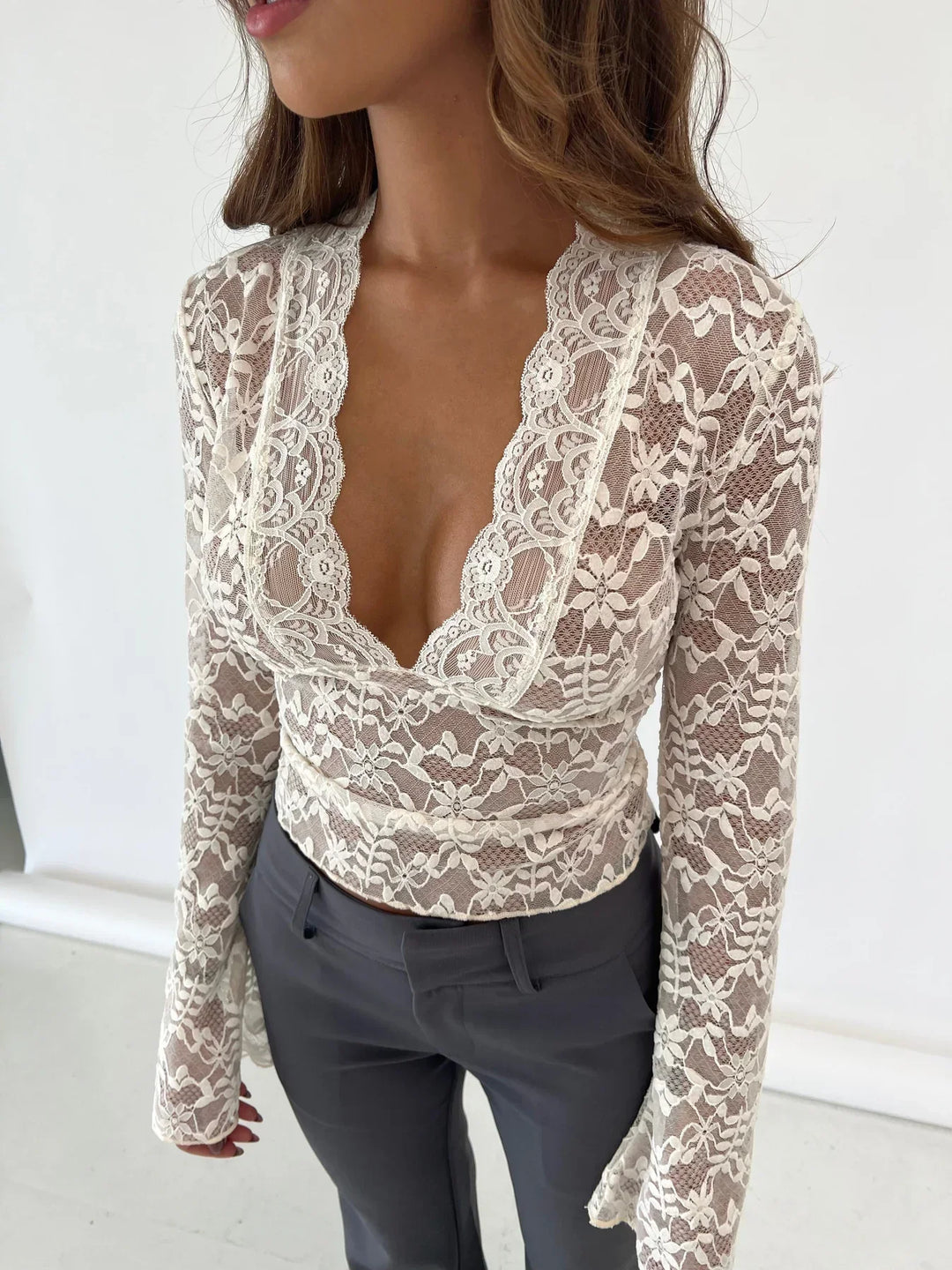 Levoire | Chemise En Dentelle De Printemps