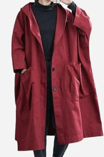 Levoire | Veste De Pluie Oversize Bordeaux