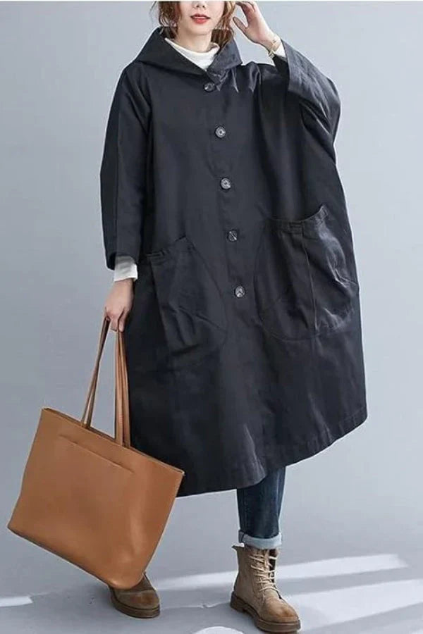 Levoire | Veste De Pluie Oversize Bordeaux Noir Taille unique