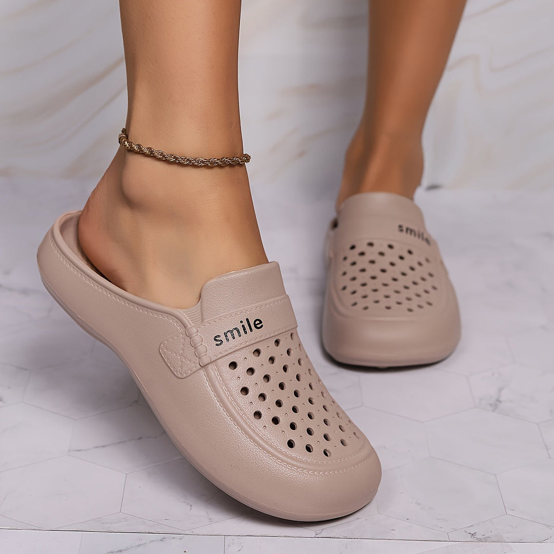 Levoire | Imprimé De Lettre Eva Chaussures En Bois Avec Semelle Souple