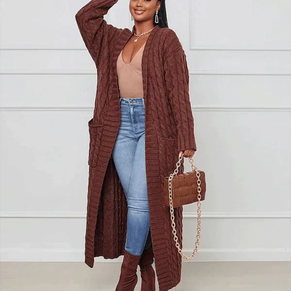 Levoire | Veste En Tricot Plus Longue Pour Femmes