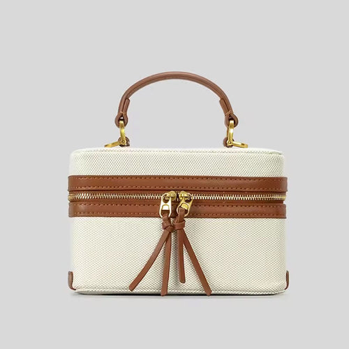 Levoire | Sac À Épaule Élégant En Toile Et Cuir