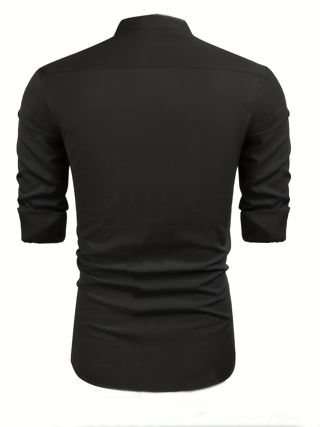 Levoire | T-Shirt Henley Homme Style Rétro À Manches Longues Uni