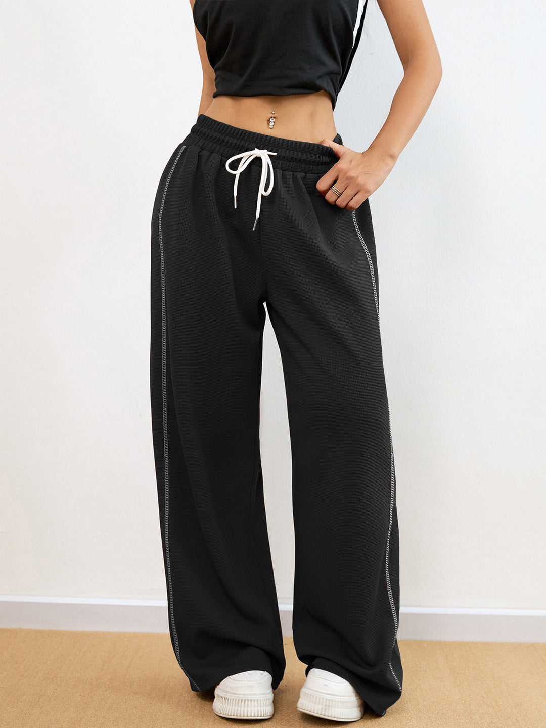 Levoire | Pantalon De Jogging À Motif Guimauve Pour Femmes En Couleur Unie