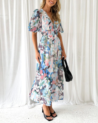 Levoire | Robe Maxi Boho À Fleurs