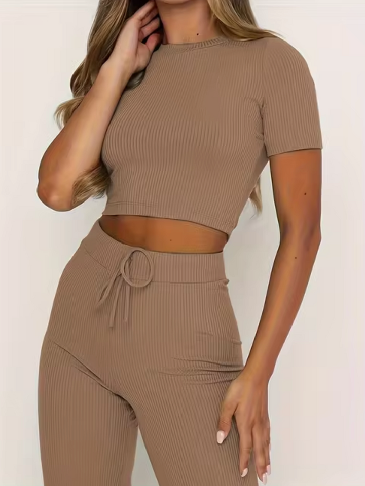 Levoire | Top Court Et Pantalon Khaki
