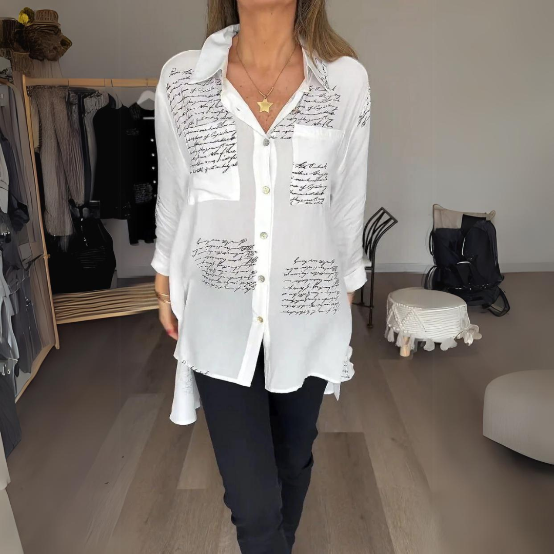 Levoire | Chemise Boutonnée Moderne Pour - Femmes - Manches Longues Blanc