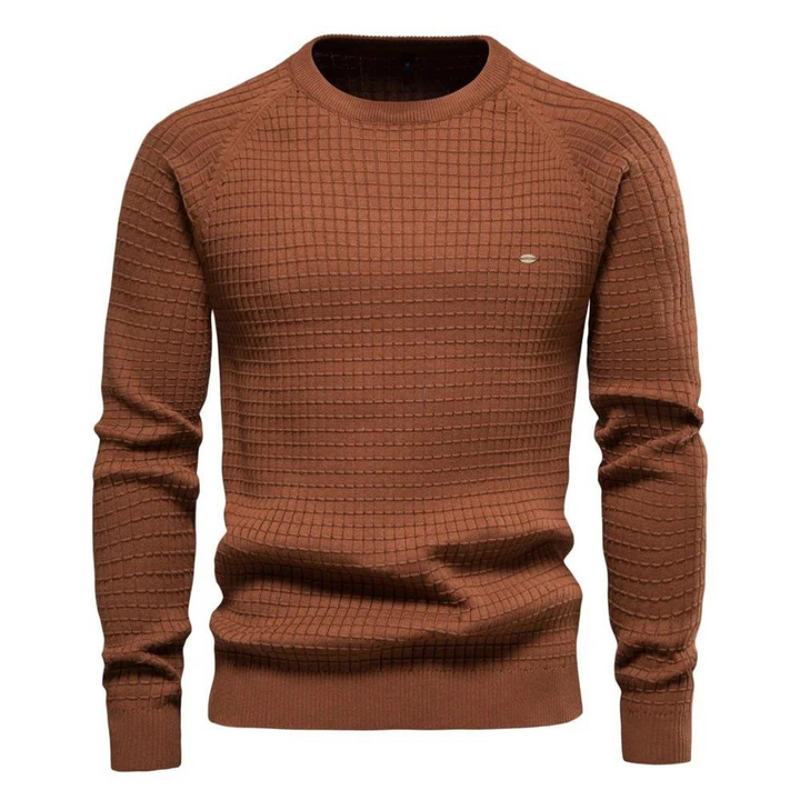 Levoire | Pull Homme Col Rond Nick Chocolat