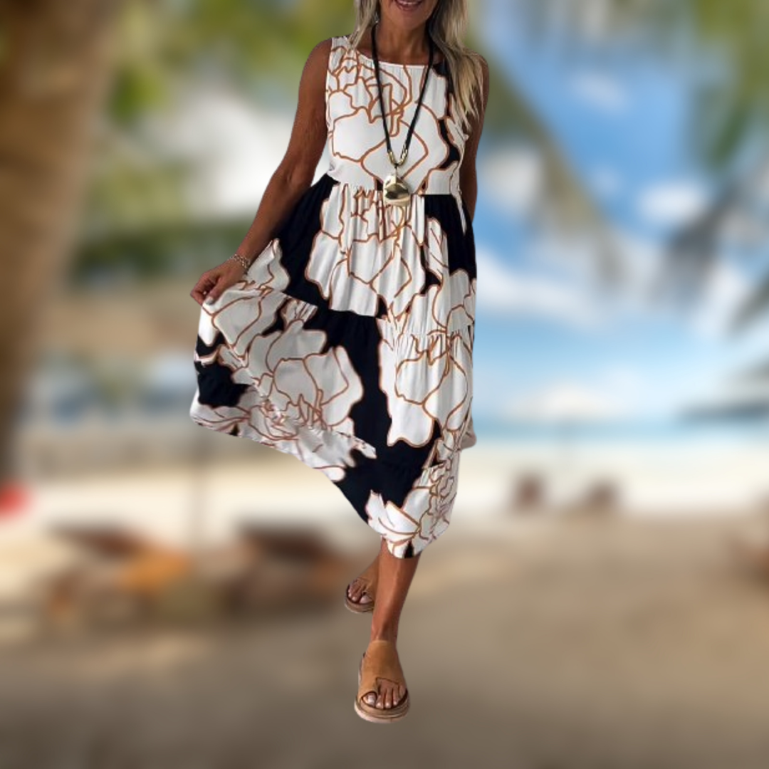 Levoire | Robe sans manches d'été Bianco