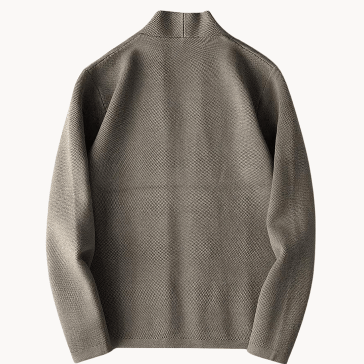 Levoire | Pull Col Rond Slim À Manches Longues Avec Boutons