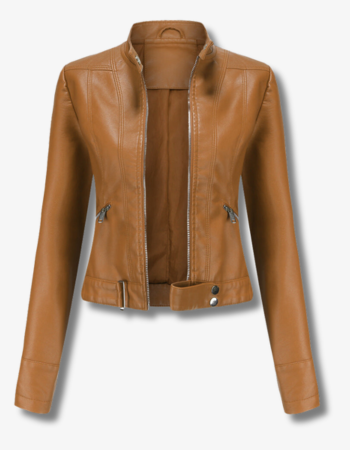 Levoire | Blouson En Cuir Élégant Pour Le Style Urbain chameau