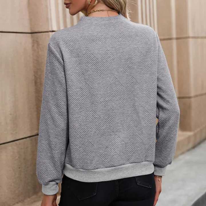 Levoire | Sweatshirt élégant pour femmes avec boutons décoratifs pull pour femmes