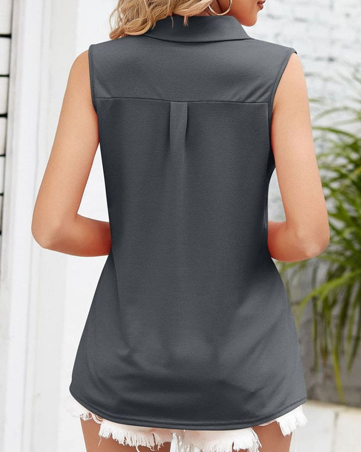 Levoire | Élégante Blouse Sans Manches Pour Femmes