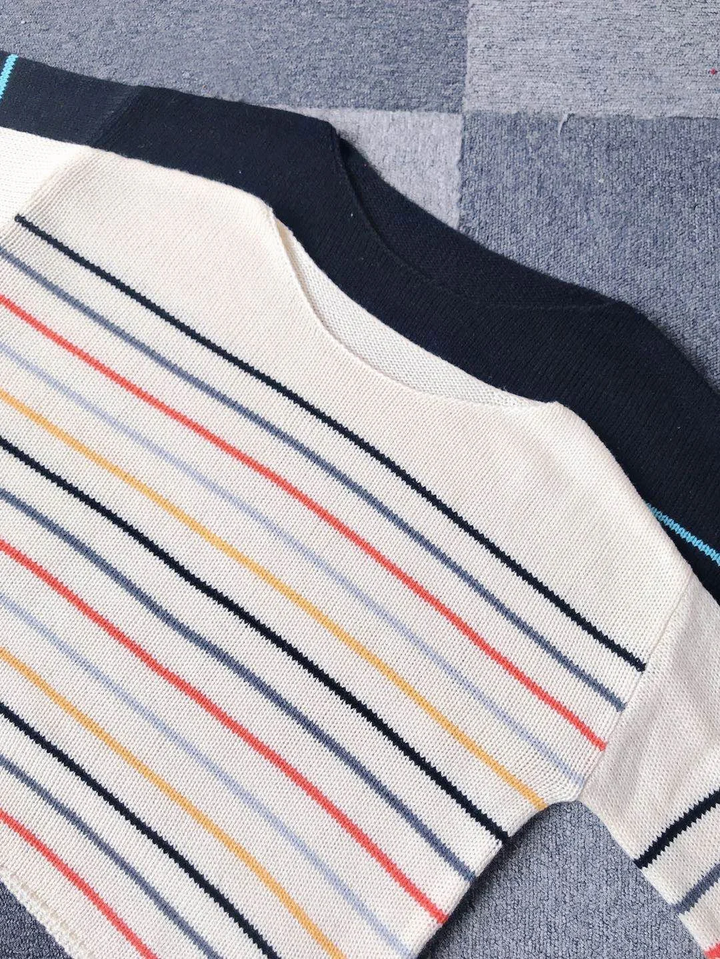 Levoire | Un Pull À Une Épaule Avec Un Motif Coloré