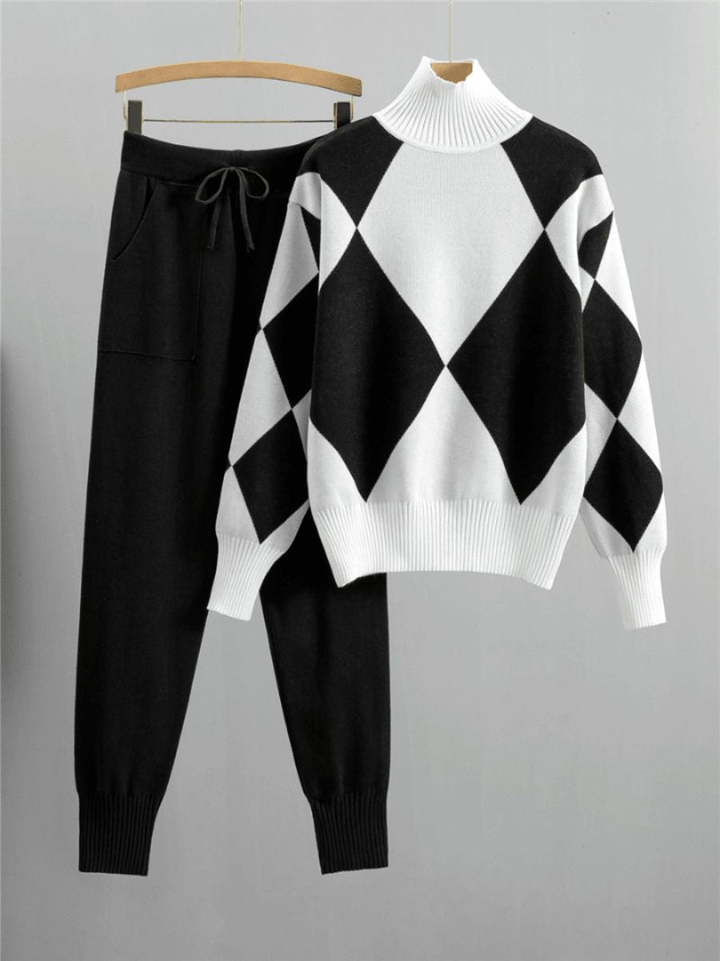 Levoire | Tenue Femme Avec Blouse Confortable Et Pantalon Stylé Noir