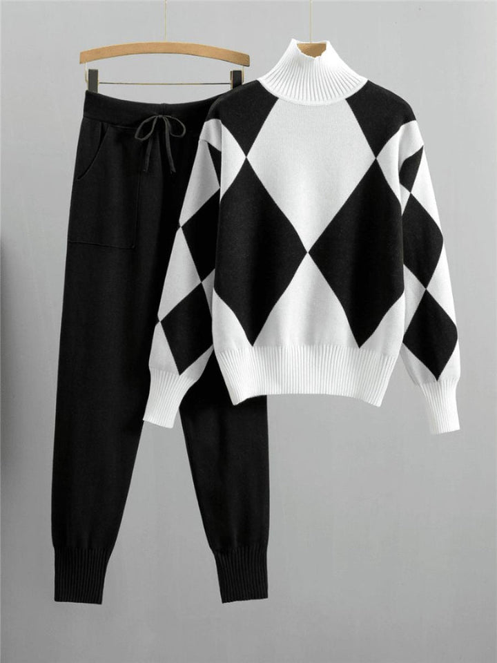 Levoire | Tenue Femme Avec Blouse Confortable Et Pantalon Stylé Noir