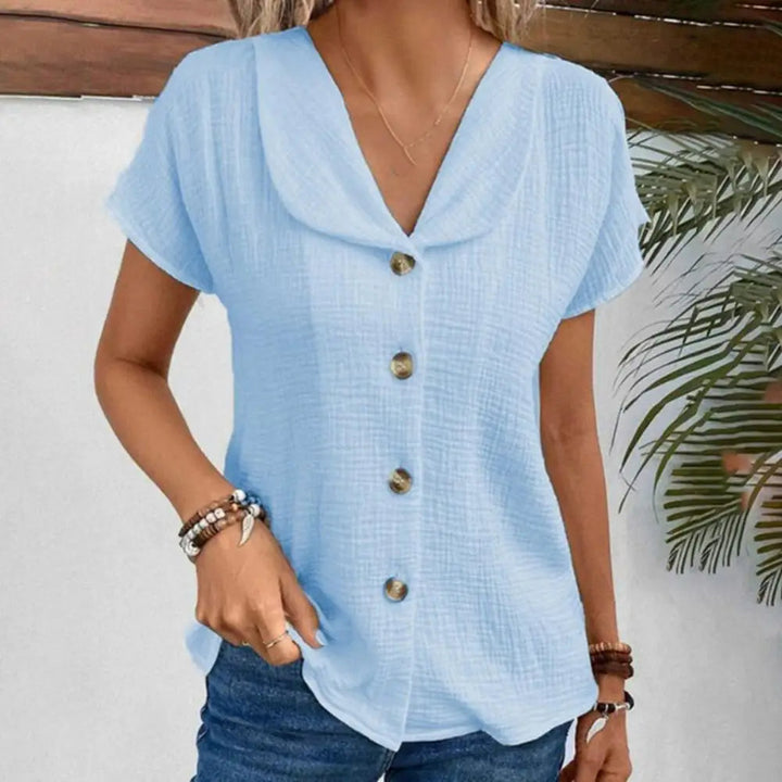 Claudia™ | La blouse pour chaque femme Bleu