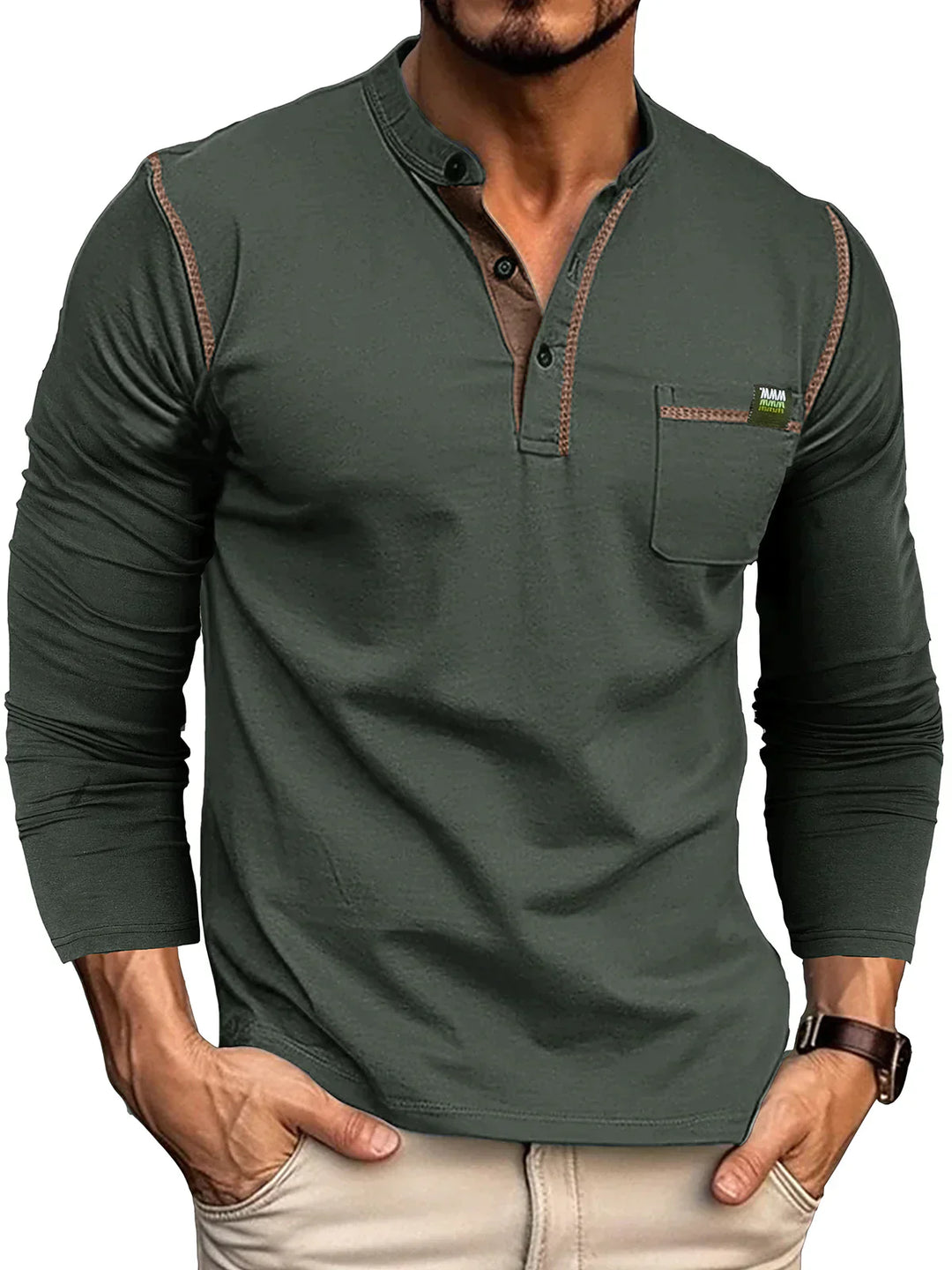 Levoire | Chemise De Loisir Pour Hommes Vert