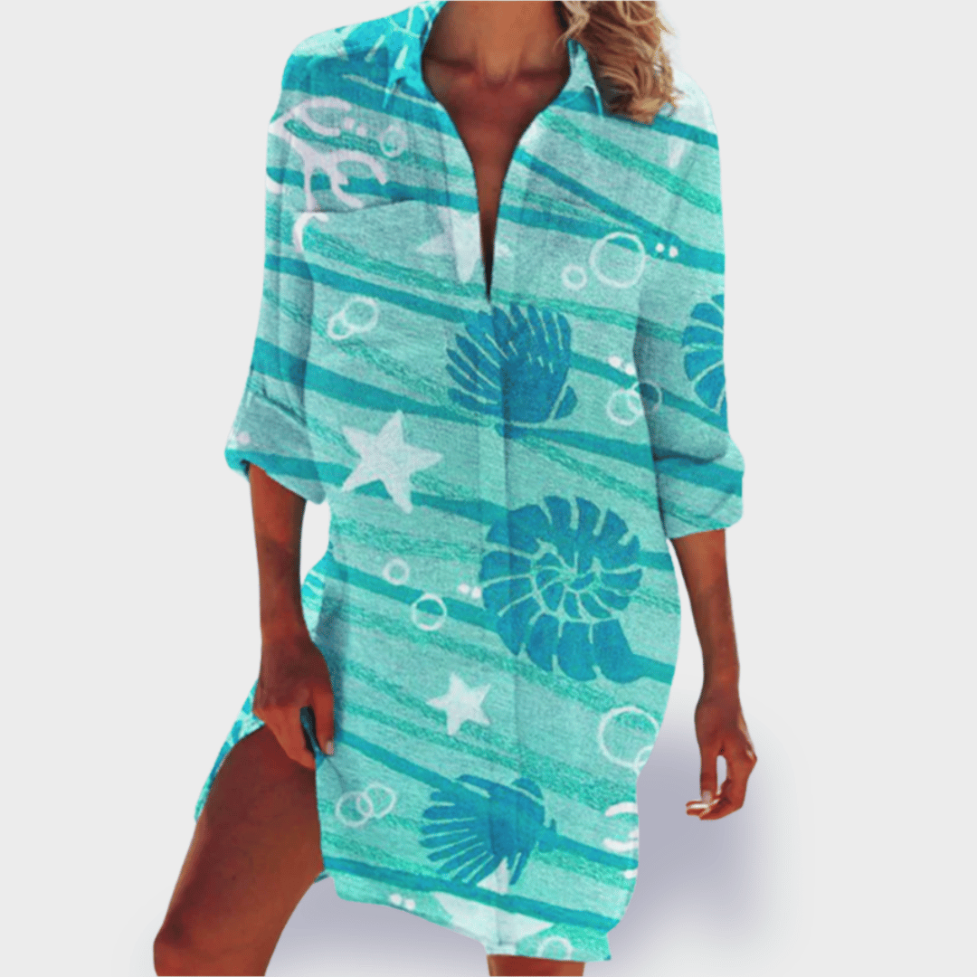Levoire | T-Shirt D'Été En Coton Premium Coquillage vert