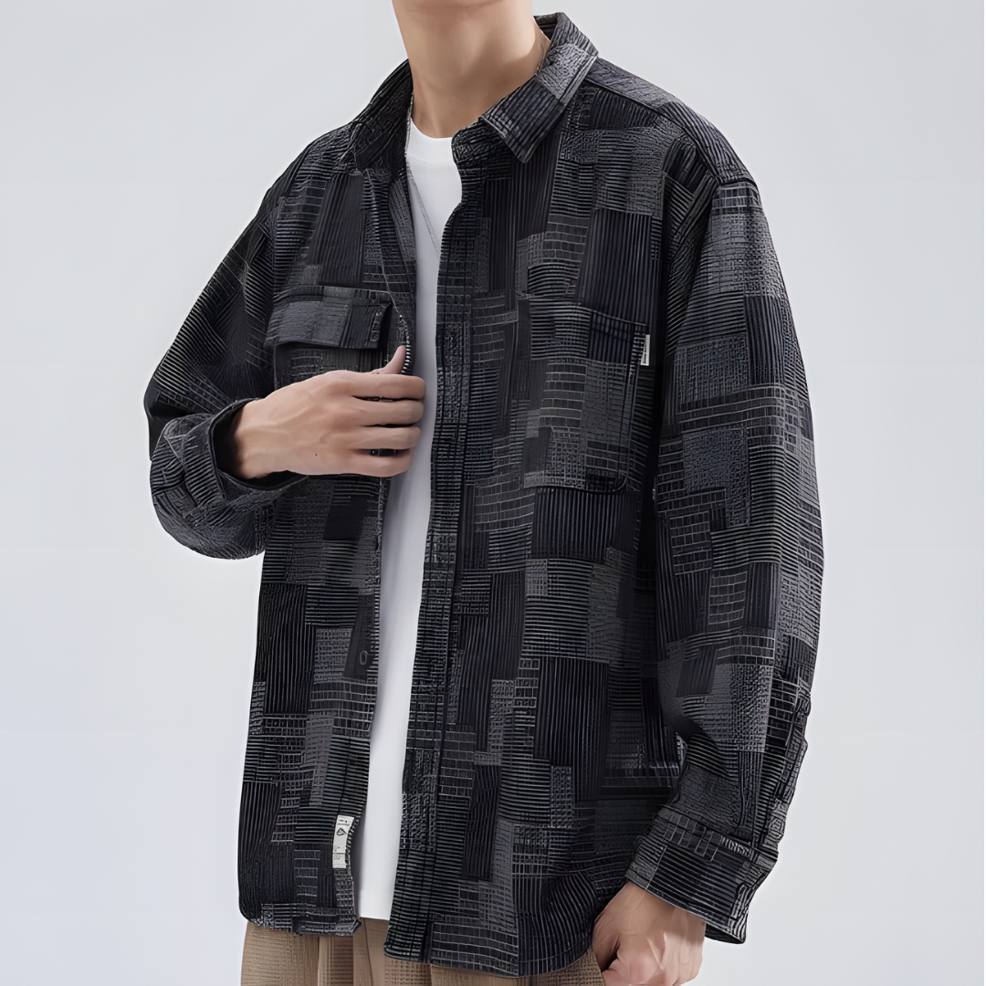 Levoire | Élégante chemise à carreaux Noir