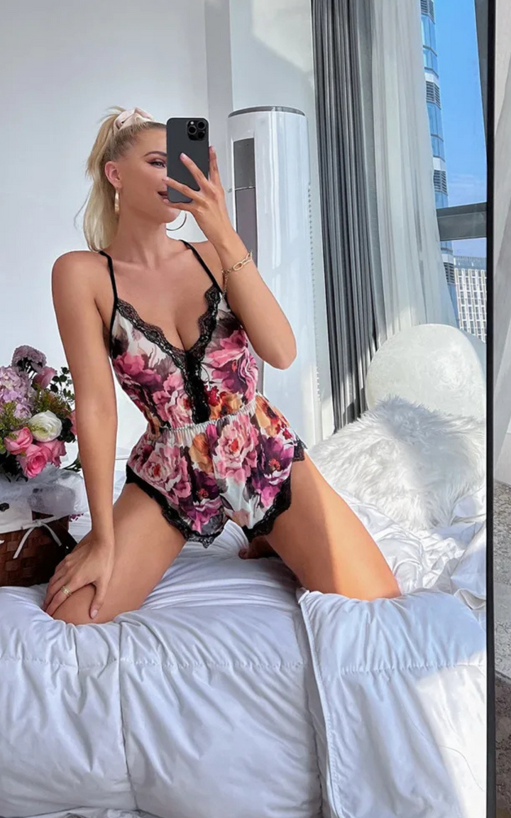 Levoire | Nuisette Sexy Florale Élégance Et Tissu En Dentelle