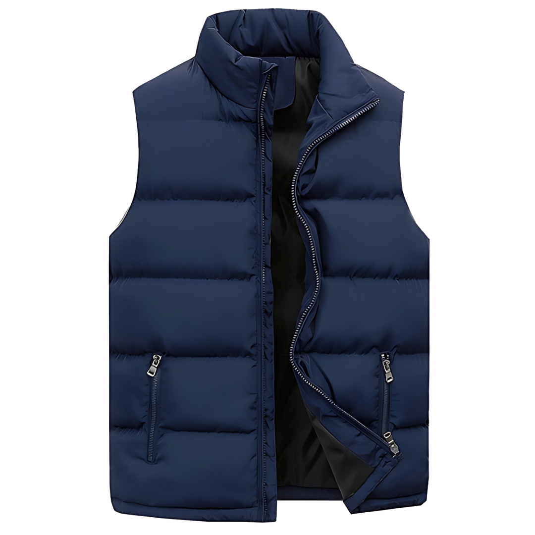 Levoire | Gilet Matelassé Pour Chaleur Et Confort Stylés Bleu