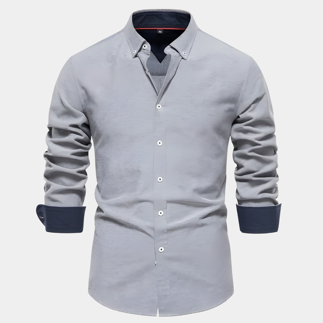 Levoire | Élégante Chemise à Manches Longues Gris