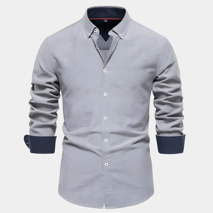 Levoire | Élégante Chemise à Manches Longues Gris