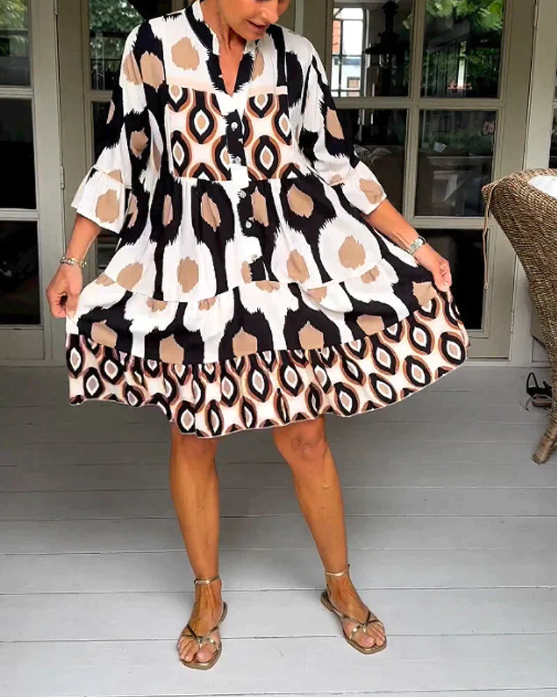 Levoire | ROBE IMPRIMÉE À MANCHES 3/4