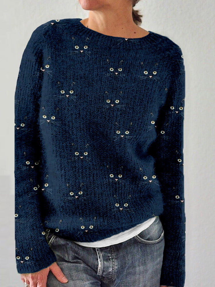 Levoire | Tricot Doux Ajusté Pour Femmes Bleu marine