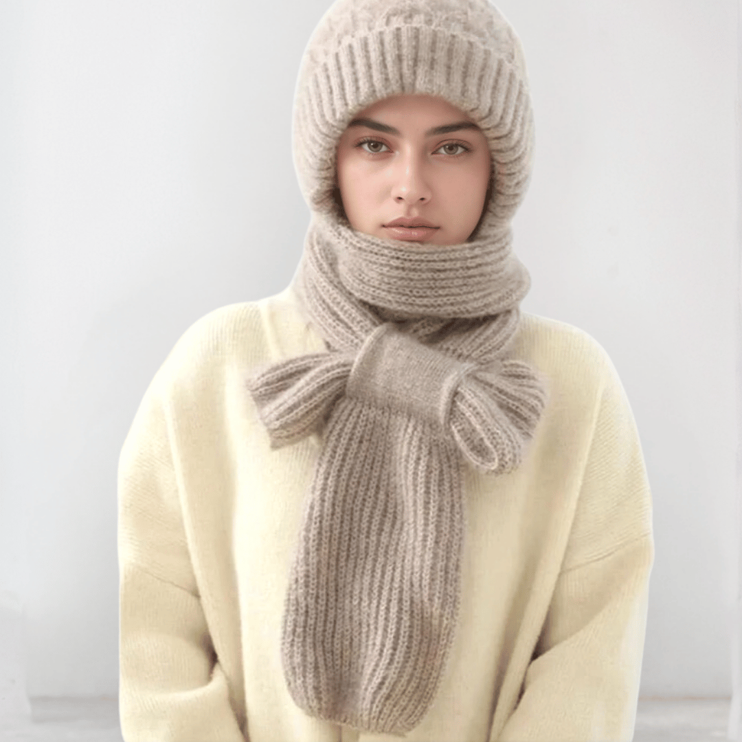 Levoire | Pipo Et Écharpe Beige Choisir 2 pièces