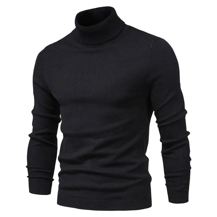 Levoire | Pull À Col Roulé Décontracté Pour Hommes Bleu marine
