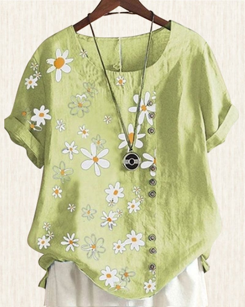 Levoire | Chemisier En Coton Pour Le Printemps Jaune