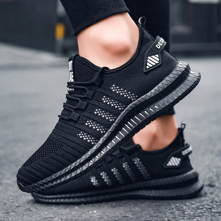 Levoire | Chaussures Tendance Pour Hommes Pour Le Sport Et La Randonnée Avec Une Semelle Intérieure Large Noir Blanc