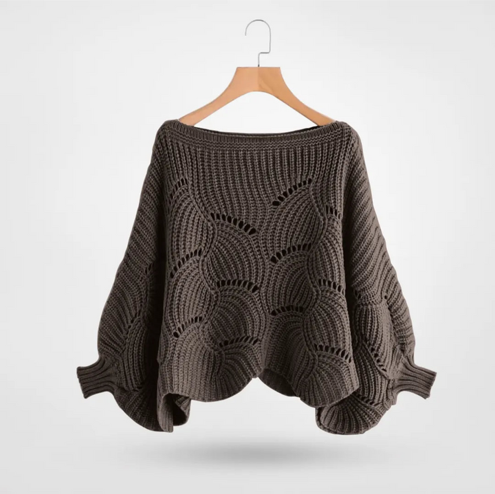 Levoire | Pull Long Manche Femmes Chaud Hiver Braun Taille unique