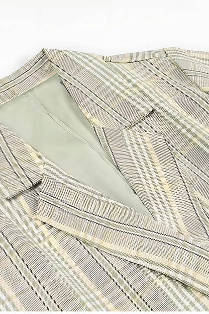 Levoire | Femmes Blazer à Carreaux Veste Classique & Élégante Pour Femmes