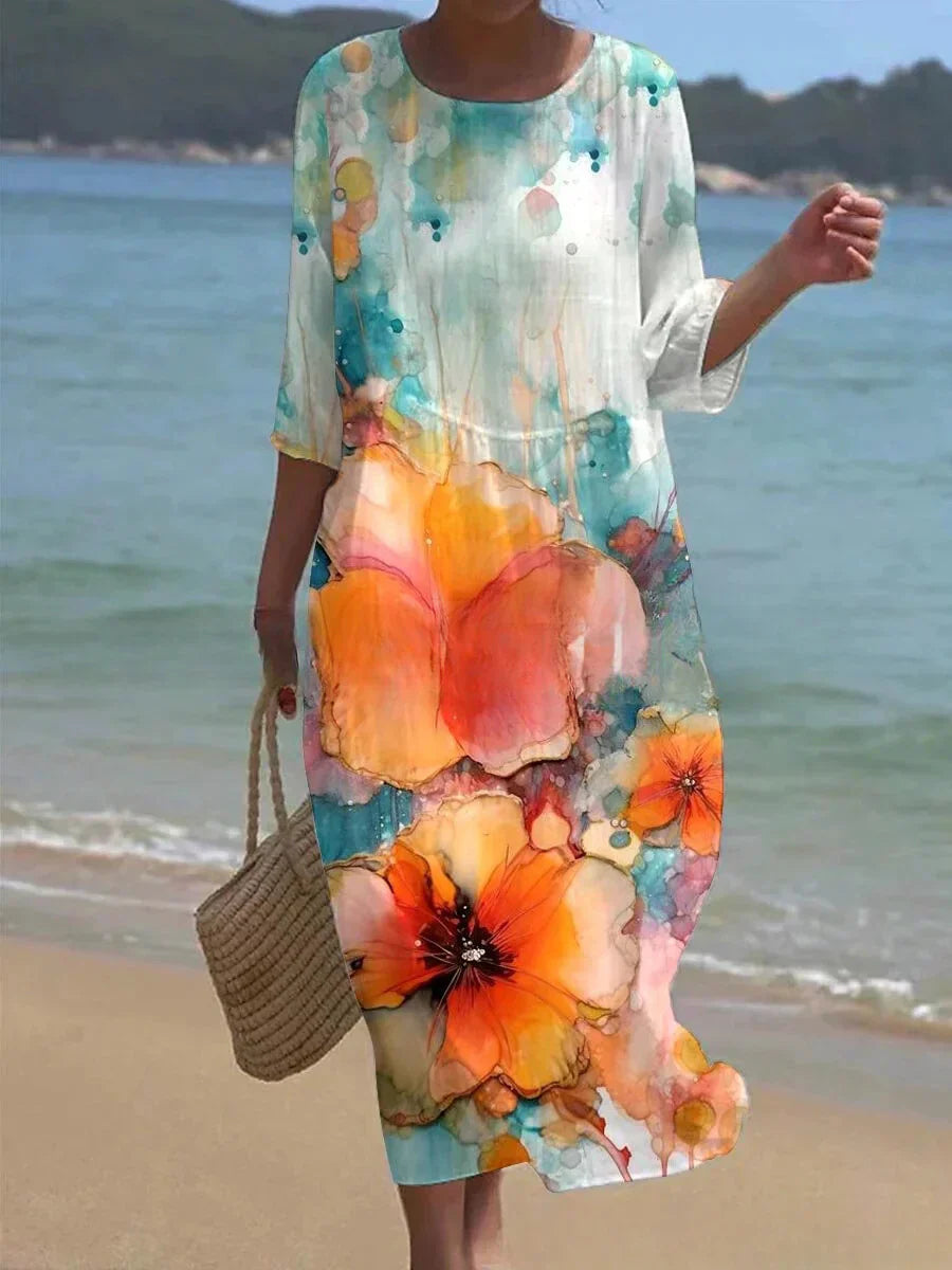 Levoire | Robe BohoBloom Bleu ciel
