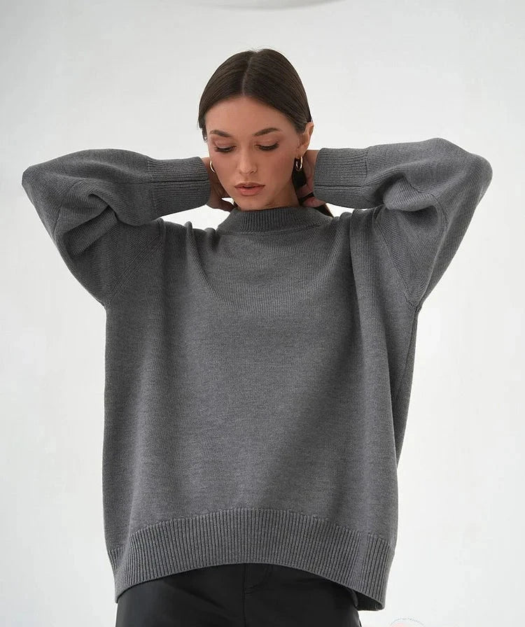 Levoire | Col V Pull Femmes Gris